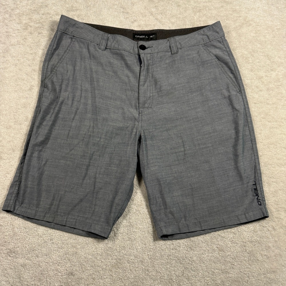O'Neill Hybrid Shorts Mens 36‎ Grey Heathered Casual Surf Boardshorts Walkshorts